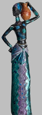 BLUE & PURPLE DRESSED -Lady