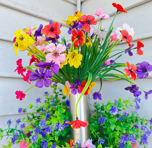 GRAVE SITE FLOWER ARRANGEMENT - Colorful Flowers