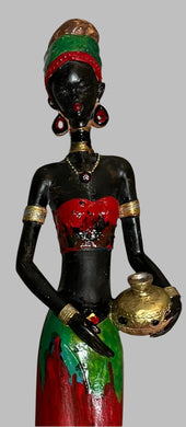 RED, BLACK and GREEN Statue-Lady