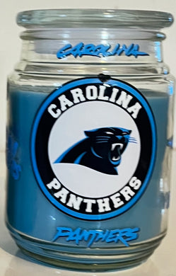 CAROLINA PATHERS PORTS CNDLE  -w/ decorative Coaster
