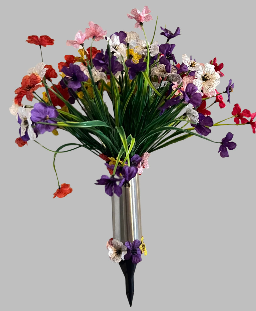 GRAVE SITE FLOWER ARRANGEMENT - Colorful Flowers