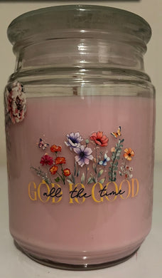 GOD IS GOOD -Rose Candle
