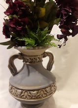 ANTIQUE POT- with Purple Flower Arrangement
