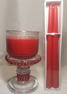 RED CANDLE -  Candle Glass holder
