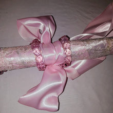 WEDDING JUMPING BROOM - Pink Silk Flowered Broom
