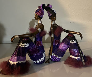 TWIN LADIES- Purple