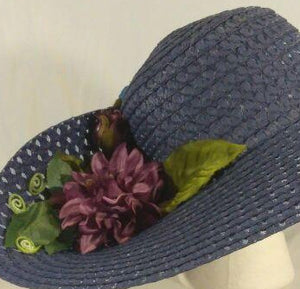 BETHANY- Blue Butterfly Dress Hat