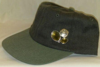 NISHA-  Gray & Green Jeweled Baseball cap