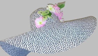 PAULA-  Black & White Dress Hat