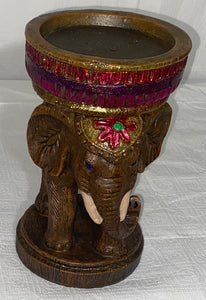 VALENTINES ELEPHANT - Candle Holder Statue