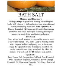 ORANGE & ROSEMARY- Small Jar Bath Salt