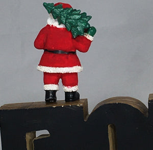 CHRISTMAS NOEL- Christmas Plaque w/Santa