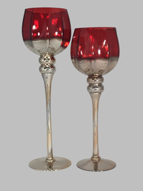 GOLDEN- Red Candle Holders