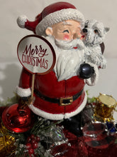 CHRISTMAS- Tiny Santa w/ dog