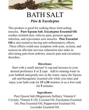 PINE & EUCALYPTUS- Large Jar Bath Salt