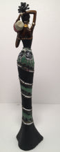 ORI- Lady Statue Black and Green Dress