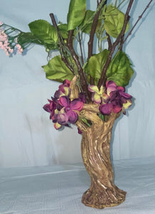 TREE TRUNK - Purple Flower Arrangement