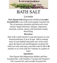 LAVENDER- Large Jar Bath Salt